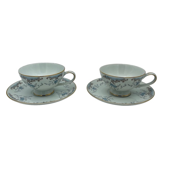 Vintage Imperial W Dalton Seville Pattern Tea Cup & Saucer Set- of Two - Picture 3 of 8